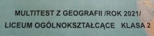 Ogólnopolski Konkurs Geograficzny „Multitest”