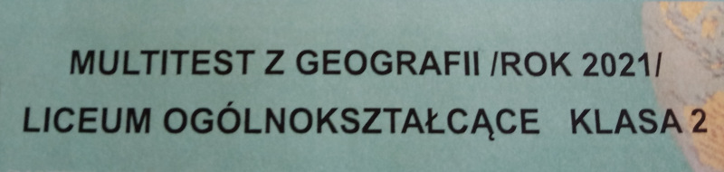 Ogólnopolski Konkurs Geograficzny „Multitest”